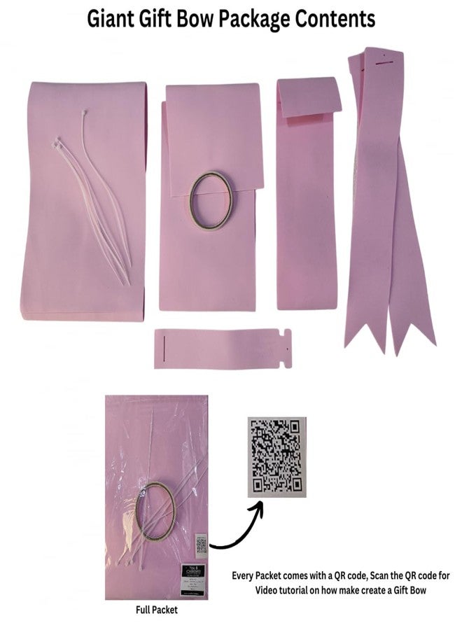 اويسيس فيونكة هدايا وردية مزخرفة لعيد الحب من أواسيس | فيونكة شريطية احتفالية يمكنك صنعها بنفسك لتغليف الهدايا، وتزيين السيارة، والمنزل، والحفلات، وحفلات الزفاف، والذكرى السنوية، وديكور عيد الحب الرومانسي (75 × 80 سم) - Image 4